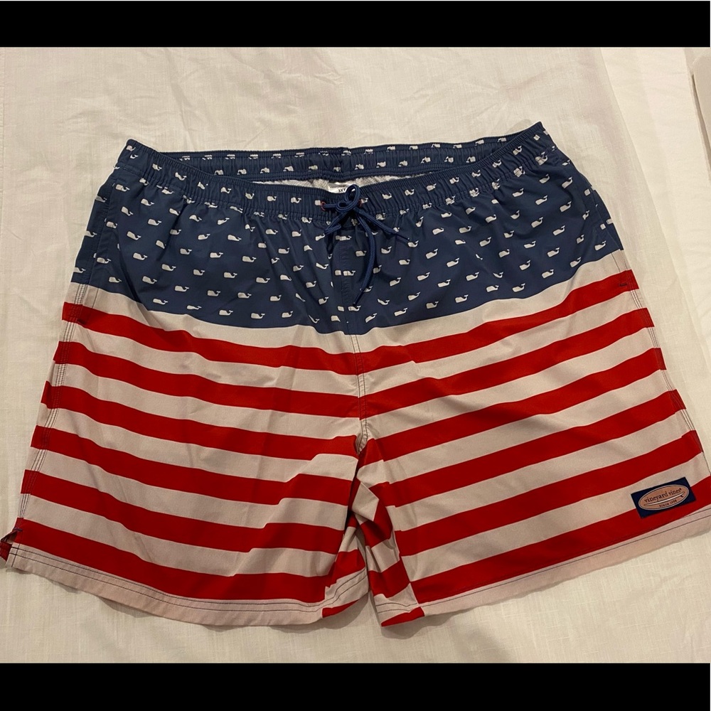 America Flag Swim Trunk